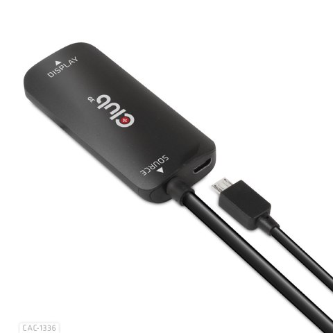 CLUB3D CAC-1336 adapter kablowy 1 m HDMI + USB USB Type-C Czarny