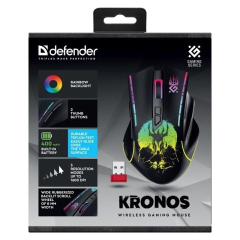 DEFENDER MYSZ BEZPRZEWODOWA KRONOS GM-695 RF 1600DPI 7P 52695