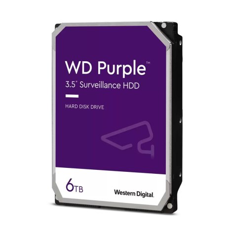 Dysk HDD WD Purple WD64PURZ (6 TB ; 3.5"; 256 MB; 5400 obr/min)