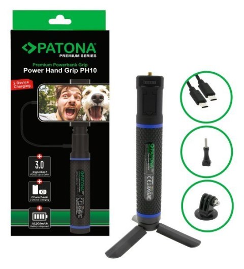 PATONA Premium Grip Power Hand PH10 z wbudowanym powerbankiem