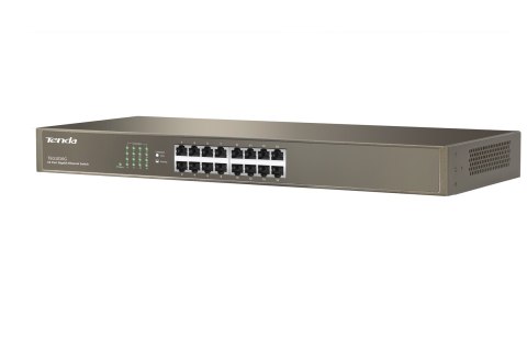 Tenda TEG1016G łącza sieciowe Nie zarządzany Gigabit Ethernet (10/100/1000) 1U Niebieski