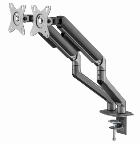 Gembird MA-DA2-05 uchwyt / stojak do monitorów 81,3 cm (32") Szary Biurko