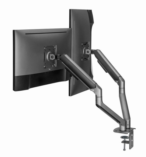Gembird MA-DA2-05 uchwyt / stojak do monitorów 81,3 cm (32") Szary Biurko