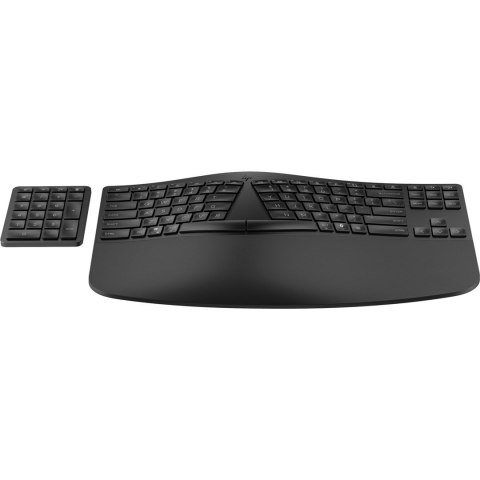 HP Klawiatura ergonomiczna bezprzewodowa + numeryczna 965 7E756AA czarna