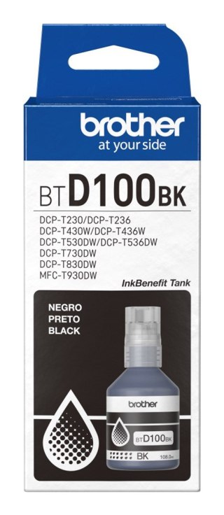 BROTHER Tusz czarny BTD100BK=BT-D100BK