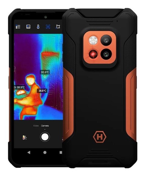 Smartfon HAMMER Construction 2 Thermal 5G (Orange) DS 6.58" IPS 1080x2408/2GHz/256GB/8GB RAM/Android 14/microSD/WiFi,BT,5G