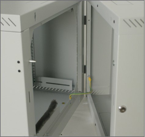 Triton 19" Rack Wall-mount 9U/250 glass door Szafa wisząca Szary