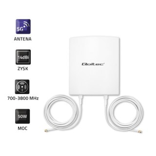 QOLTEC ANTENA 5G | 14DBI | ZEWNĘTRZNA