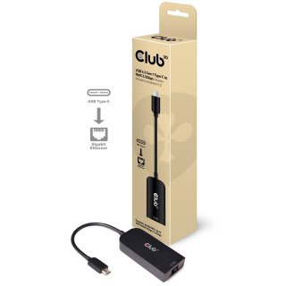 CLUB3D CAC-1520 zmieniacz płci / kabli USB C Ethernet Czarny