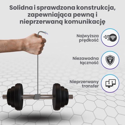 Extralink CAT5E FTP (F/UTP) Wewnętrzny | Kabel sieciowy skrętka | 305M