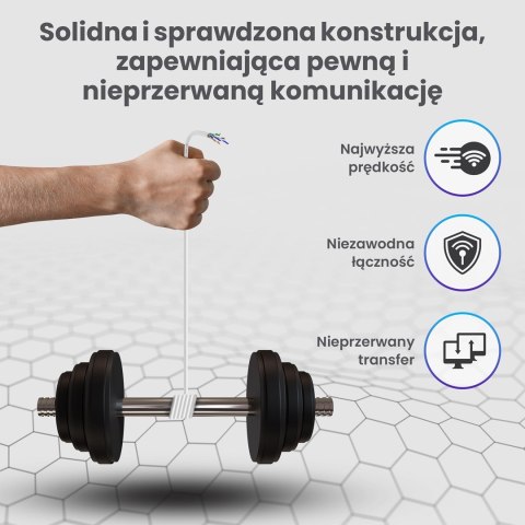 Extralink CAT5E UTP (U/UTP) V2 Wewnętrzny | Kabel sieciowy skrętka | 305M