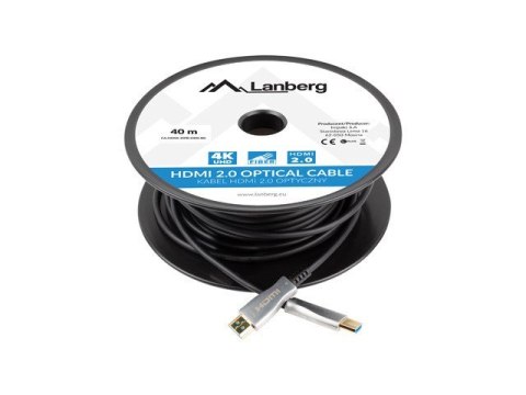 Lanberg CA-HDMI-20FB-0400-BK optyczny kabel HDMI M/M 40m v2.0 4K AOC