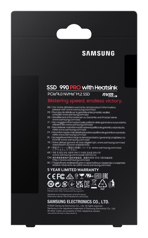 SAMSUNG Dysk SSD Internal SSD 990 PRO 1TB