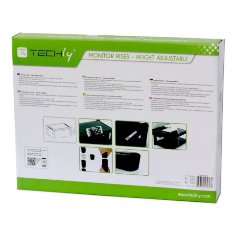 TECHLY STOLIK PODSTAWKA POD MONITOR Z REGULACJĄ WY TECHLY STOLIK PODSTAWKA POD MONITOR Z REGULACJĄ WY