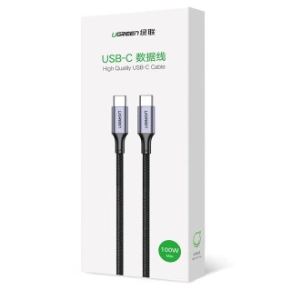 Ugreen Kabel US316 70428 USB-C - USB-C PD QC FCP 100W 5A 480Mb/s 1.5m - szary