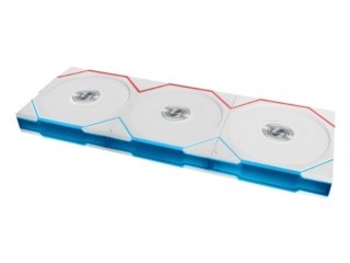 Wentylator Lian Li UNI FAN TL, ARGB, PWM, 3-pak - odwrotne ostrze, 120mm, biały