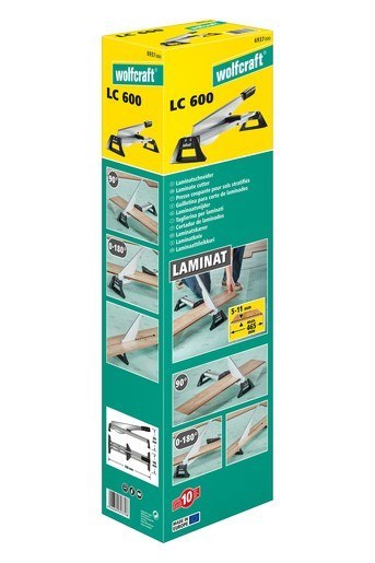 Wolfcraft GmbH LC 600 Aluminium, Czarny Aluminium 46,5 cm