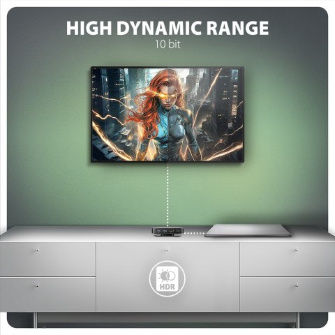 AXAGON HMC-UFO USB-C Hub, M.2 SATA/NVMe, 1 Gbit/s Ethernet, 384 kHz Audio - schwarz/silber