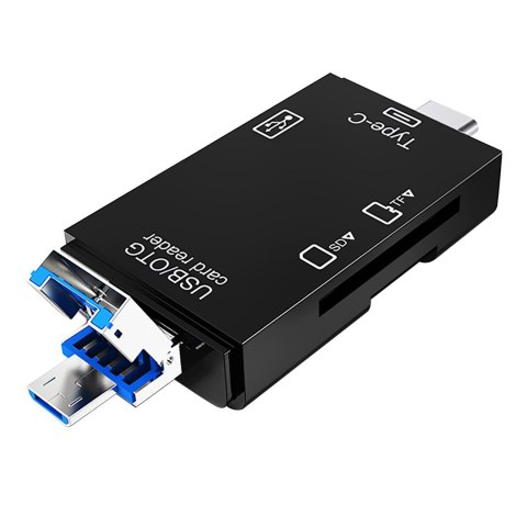 VAKOSS CZYTNIK KART 6W1 USB A/ MICRO USB/ USB C/ SD/ MICRO SD/ USB TC-R425X VAKOSS CZYTNIK KART 6W1 USB A/ MICRO USB/ USB C/ SD/ MICRO SD/ USB TC-R425X