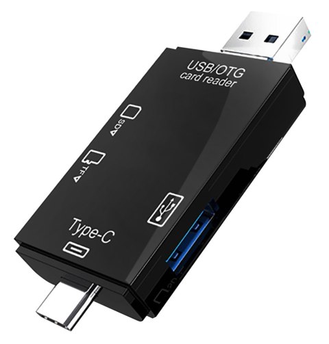 VAKOSS CZYTNIK KART 6W1 USB A/ MICRO USB/ USB C/ SD/ MICRO SD/ USB TC-R425X VAKOSS CZYTNIK KART 6W1 USB A/ MICRO USB/ USB C/ SD/ MICRO SD/ USB TC-R425X