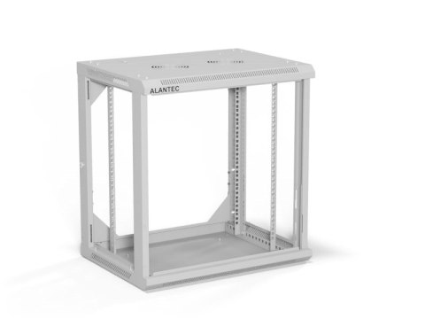 ALANTEC Szafa wisząca 19" 12U 600x450, drzwi szklane,  kolor szary, zmontowana (SW-12U-600-450-01-SA) ALANTEC Szafa wisząca 19" 12U 600x450, drzwi szklane,  kolor szary, zmontowana (SW-12U-600-450-01-SA)