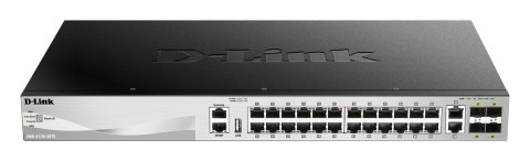 D-Link DGS-3130-30TS/E łącza sieciowe Zarządzany L3 Gigabit Ethernet (10/100/1000) Szary