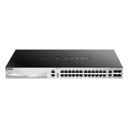 D-Link DGS-3130-30TS/E łącza sieciowe Zarządzany L3 Gigabit Ethernet (10/100/1000) Szary