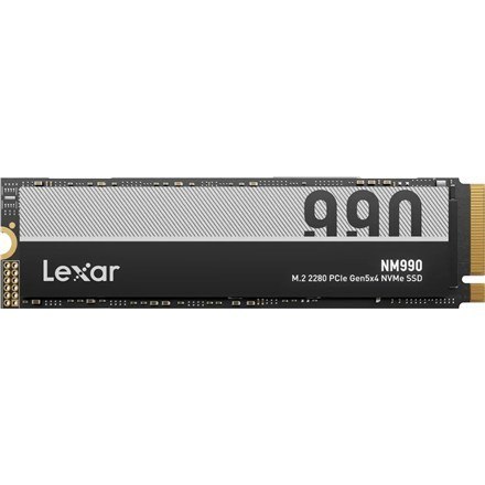 Dysk SSD Lexar | Zobacz materiał NM990 | 2000 GB | Format dysku SSD M.2 2280 | Interfejs dysku półprzewodnikowego PCIe Gen 5x4 |