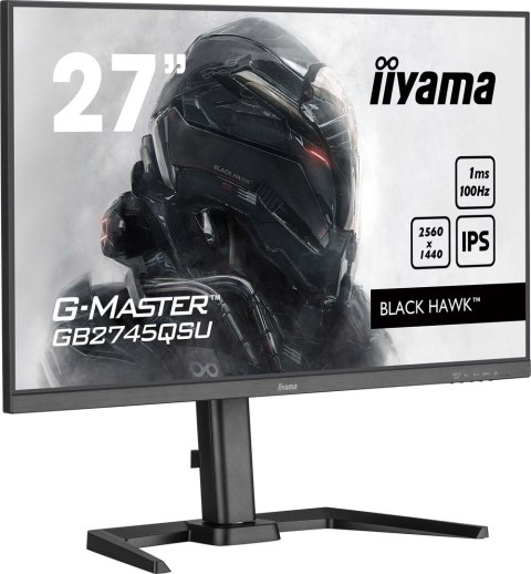 Iiyama G-MASTER GB2745QSU-B2 monitor komputerowy 68,6 cm (27") 2560 x 1440 px Wide Quad HD LED Czarny