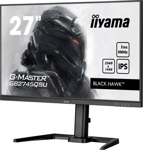 Iiyama G-MASTER GB2745QSU-B2 monitor komputerowy 68,6 cm (27") 2560 x 1440 px Wide Quad HD LED Czarny