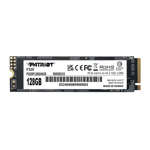 Patriot Viper P320 M.2 PCI-Ex4 NVMe 128GB 1.6GB/s