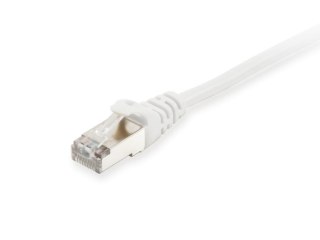 Equip - Kabel krosowy RJ-45 męski biały linka 25 cm CAT 6 - Bezhalogenowy, Formowany, Komplet 100 szt.