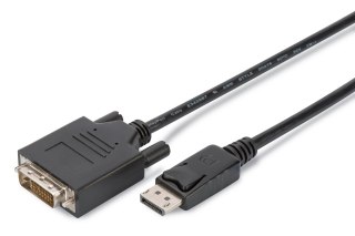 Kabel adapter DisplayPort, DP - DVI (24+1)M/M, 2.0m, 10er Set, Full HD, CE, bl