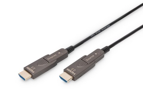 Kabel hybrydowy AOC HDMI 2.0 Premium High Speed Ethernet 4K60Hz UHD HDMI D/A HDMI D/A M/M czarny 15m