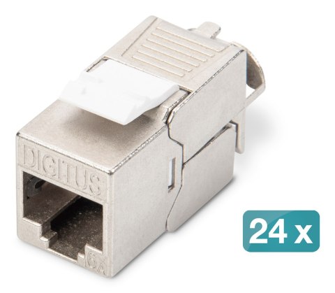Panel krosowy DIGITUS 1U 24xCat6A Moduł Keystone ekranowany