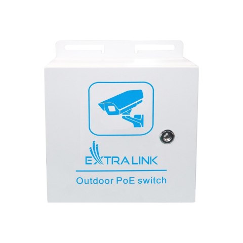 Zewnętrzny switch PoE Extralink Atlas; 8x RJ45 1000Mb/s PoE, 2x SFP, 120W, aktywne chłodzenie