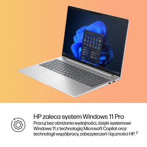 HP EliteBook 6 G1i Ultra 5 225U 16.0"WUXGA IPS 300nits AG 24GB DDR5 5600 SSD512 Arc Cam 5Mpx 56Wh W11Pro Pike silver aluminium 3