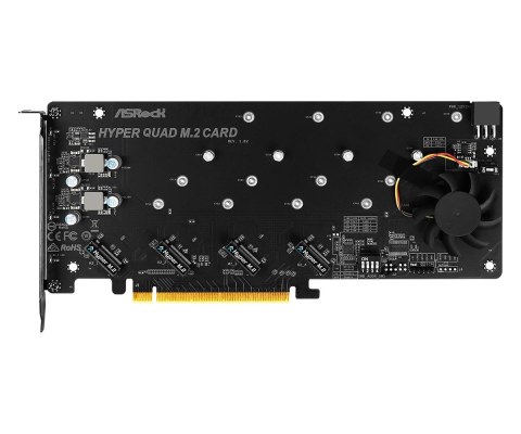Karta ASROCK Hyper Quad M.2 do 4x M.2 SSD retail