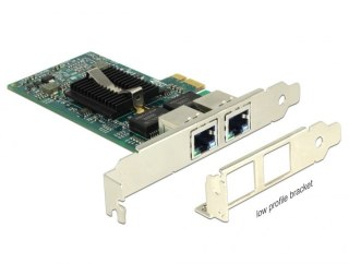 Karta sieciowa PCI Express 2 x Gigabit LAN Delock