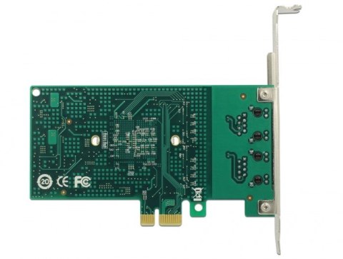 Karta sieciowa PCI Express 2 x Gigabit LAN Delock