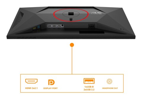 Certyfikat AOC U27G4R 27" Szybki IPS UHD, 16:9, 120 Hz, 1 ms, 3840 x 2160, 400 cd/m2, 2x HDMI, Czarny