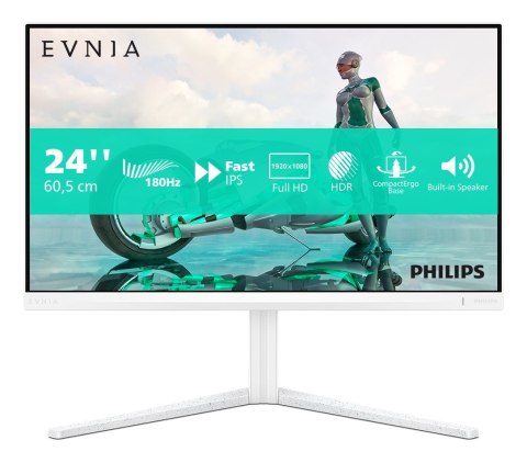 Monitor Philips 60.5cm (23.8") model 24M2N3201A 16:09 2xHDMI+DP IPS biały