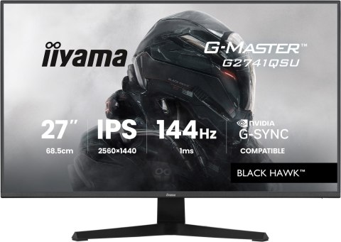 Iiyama G-MASTER Zyskaj przewagę z monitorem G2741QSU-B1 Black Hawk z technologią panelu IPS i czasem reakcji 1 ms MPRT