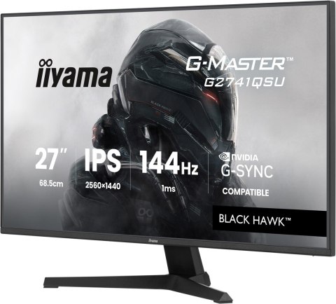 Iiyama G-MASTER Zyskaj przewagę z monitorem G2741QSU-B1 Black Hawk z technologią panelu IPS i czasem reakcji 1 ms MPRT