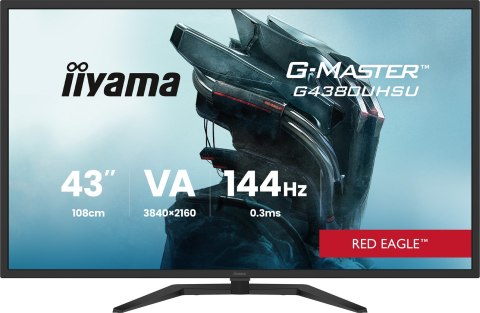 Monitor iiyama G-MASTER Przenieś swoją rozgrywkę na wyższy poziom z 43" monitorem G4380UHSU