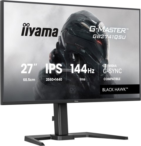 Monitor iiyama G-Master GB2741QSU-B1, QHD, Płaski ekran, 27 cali