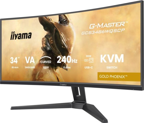 Monitor iiyama GCB3486WQSCP-B1 34" VA 3440x1440 500cd/m2 0,4ms 2xHDMI 2xDP USB