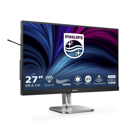 Philips 27B2U4601/00 monitor komputerowy 68,6 cm (27") 2560 x 1440 px Quad HD LCD Szary