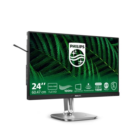Philips 5000 series 24B2G5301/00, 60.5 cm (23.8"), 1920 x 1080 piksele, Full HD, LCD, 4 ms