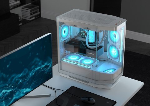 COUGAR Obudowa Midi-Tower FV270 ARGB, biała